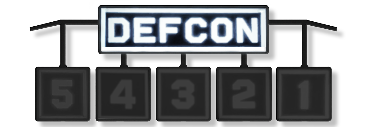 Unassigned DEFCON level sign