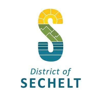 Logo of the District of Sechelt, British Columbia.
