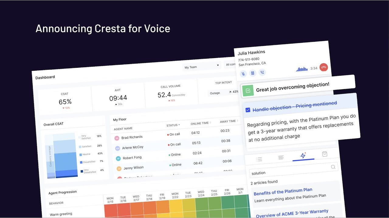 Announcing Cresta for Voice - Cresta