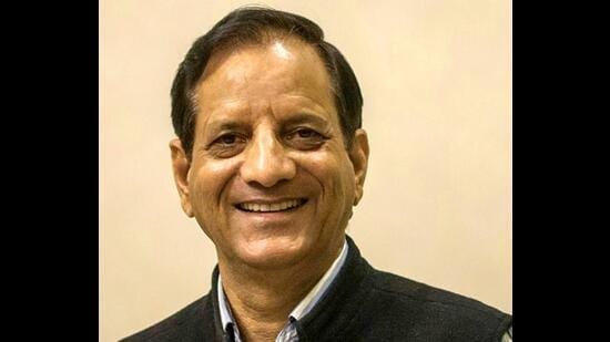 Former Kangra BJP MP Kishan Kapoor passed away at Post-Graduate Institute Medical Education and Research (PGIMER) in Chandigarh on Saturday morning. (HT file photo)