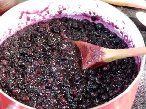 Blueberry jam