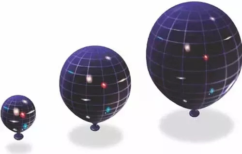 If the expanding universe is like the surface of an inflating balloon then,  will we, travelling in a straight line, given enough time, eventually end  up in the same point? If not,