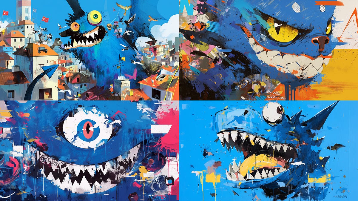 Blue monster