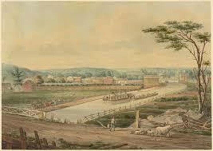 Travelling the Erie Canal (New York Public Library)
