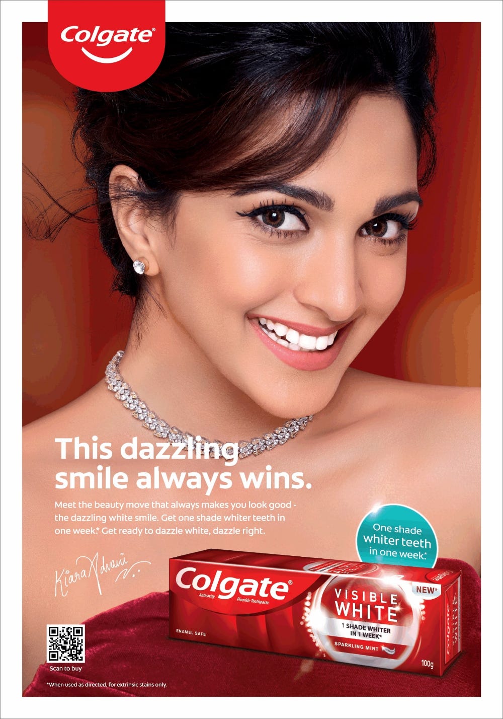 Colgate This Dazzling Smile Always Wins Ad - Advert Gallery