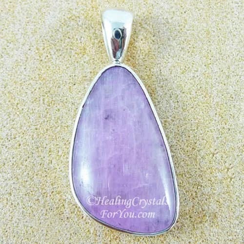 Kunzite Pendant set in silver