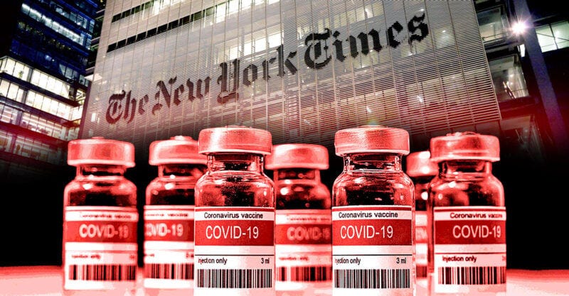new york times building and covid vaccines