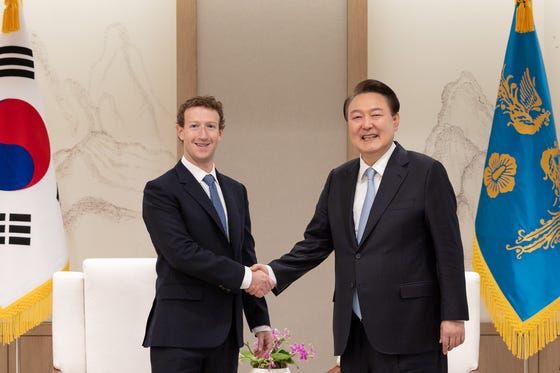 Meta CEO Zuckerberg discuss online disinformation, AI cooperation in South  Korea - The Korea Daily