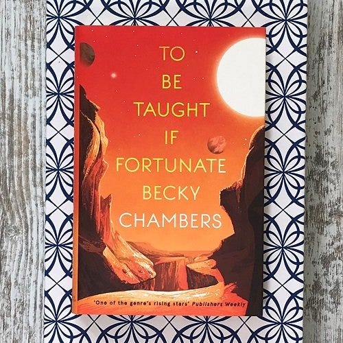 cover from to be taught if fortunate by becky chambers