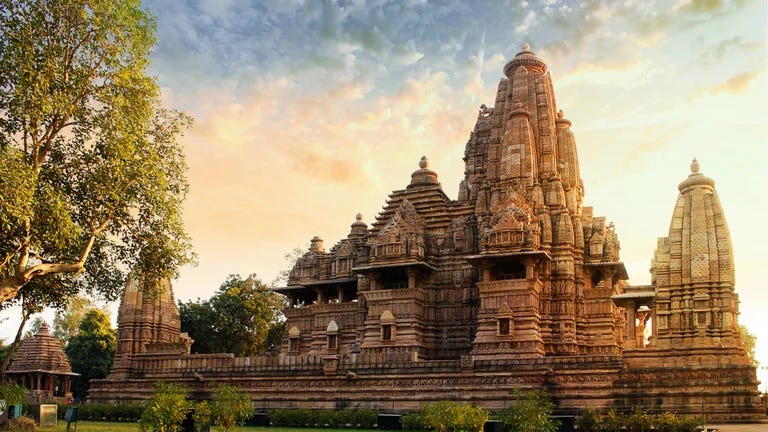 According to legends, there were 85 temples in Khajuraho, but only 25 have survived 