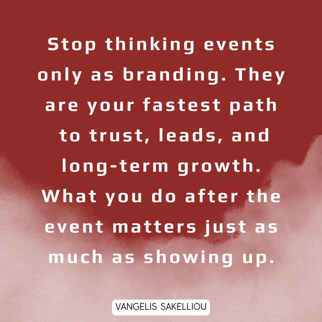 How to Use Events to Drive Sales, Build Trust, and Grow Your Brand