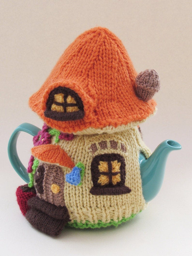 Fairy House Tea Cosy Knitting Pattern image 2