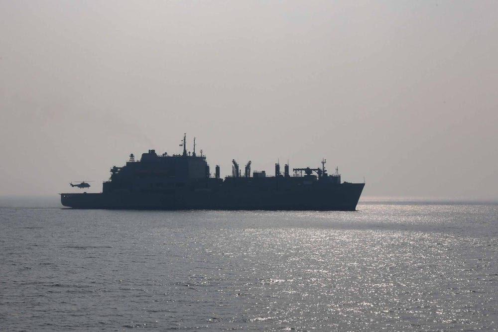 USS Thomas Hudner Conducts Replenishment Operations with USNS Amelia Earhart