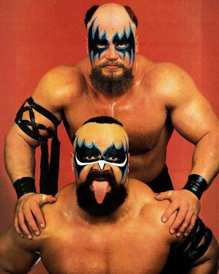 THE POWERS OF PAIN 8X10 PHOTO WRESTLING PICTURE WWF NWA WARLORD BARBARIAN  COLOR | eBay