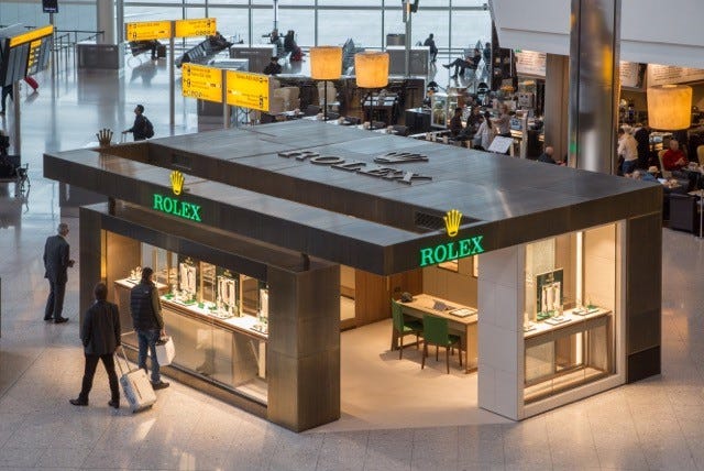 Heathrow T2 gains Watches of Switzerland Rolex boutique | Retail Jeweller