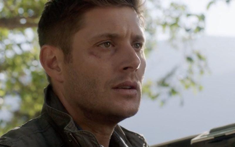 dean winchester straight trade supernatural beaten eye