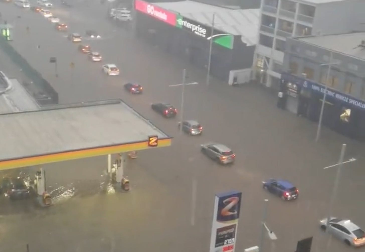 A flooded Grey Lynn