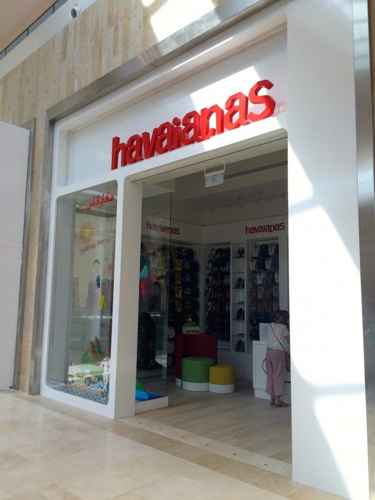 A proper Havaianas shop!