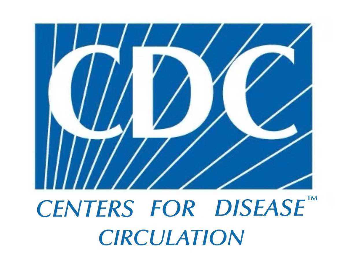 The blue CDC logo edited to say “Centers for Disease™ Circulation”