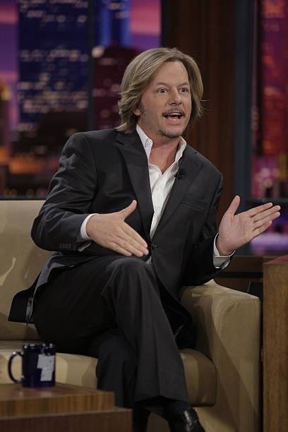 David Spade -- Air Date -- Episode 3722 -- Pictured: Actor/comedian David Spade during an interview on March 6, 2009 -- Photo by: Paul...