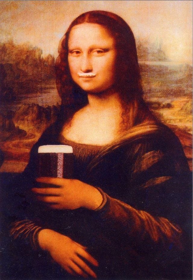 Guinness Poster | Mona lisa parody, Mona lisa smile, Mona lisa