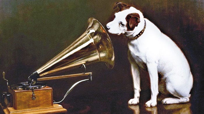 RCA dog: our famous Nipper & Chipper