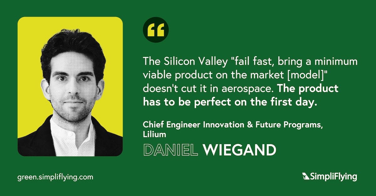 Daniel Wiegand, Co-founder & Chief Engineer for Innovation and Future Programmes at Lilium in conversation with Shashank Nigam.