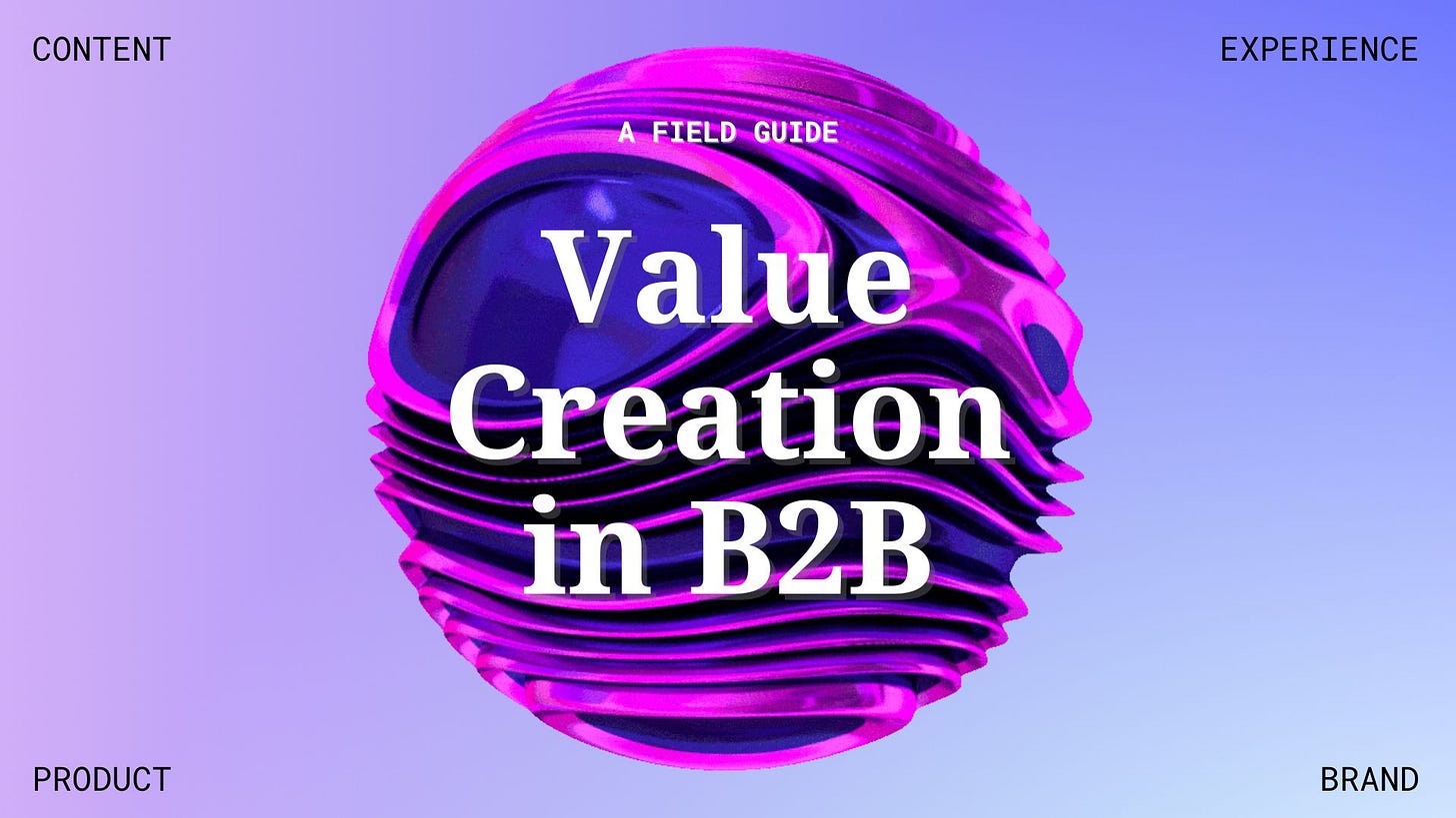 Cover image of the field guide "Value Creation in B2B"