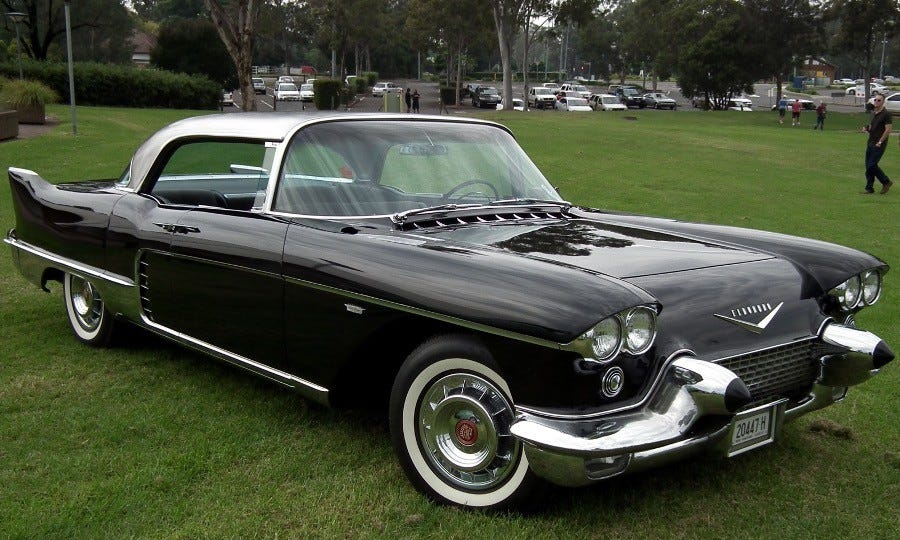 1957 Cadillac Eldorado Brougham — the epitome of post-war American luxury expression