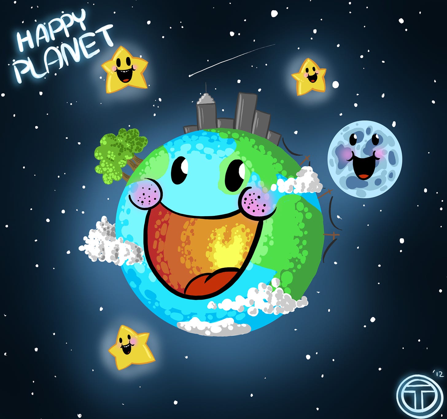 Little Happy planet Earth by Tysirr on DeviantArt