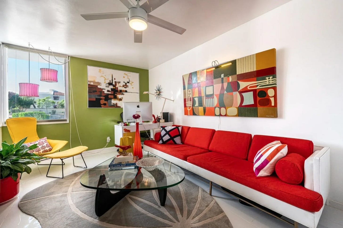 Before & After: Colorful Eclectic Living Room and Bedroom - Decorilla  Online Interior Design