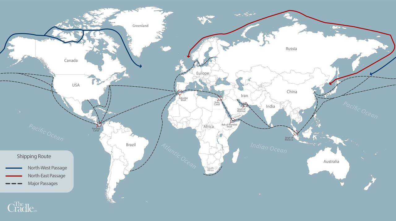 shipping routes world ocean