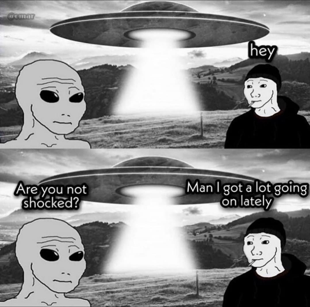 alien visit wojak meme : r/MemeTemplatesOfficial