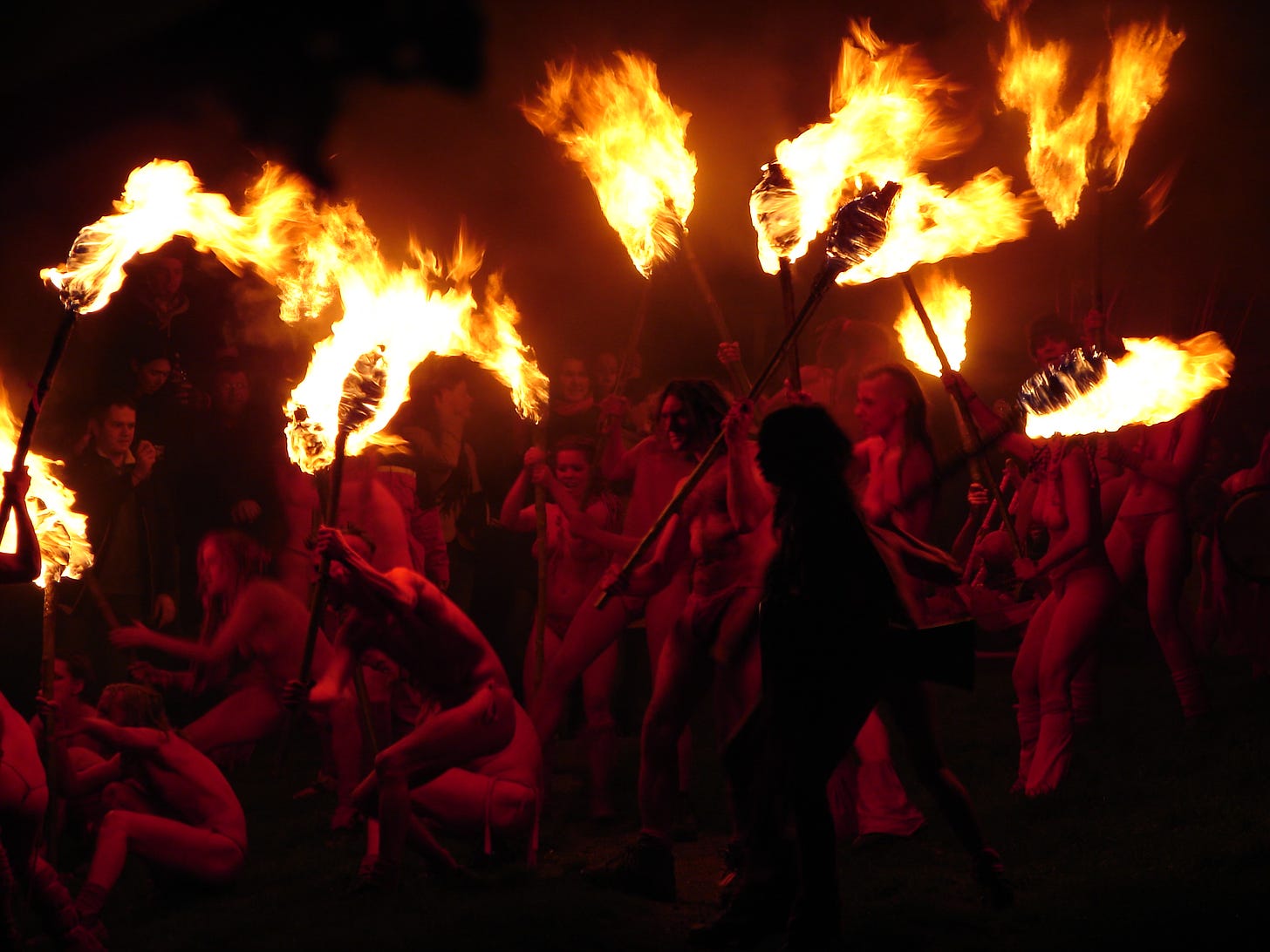 Beltane Fire Festival Red Men