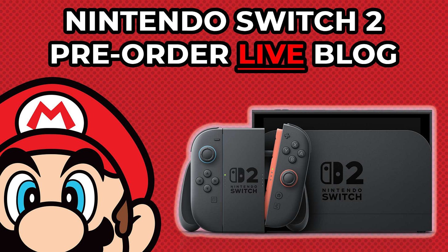 Nintendo Switch 2 pre-order live blog
