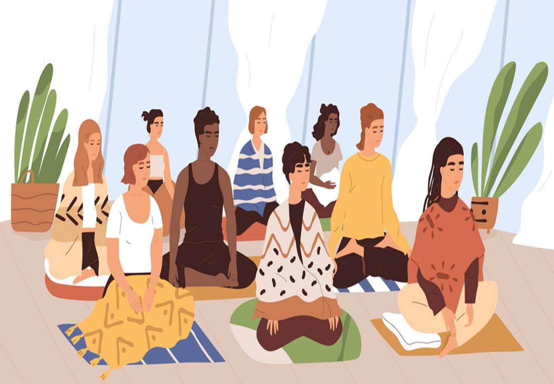 A group of people sitting in a circle

AI-generated content may be incorrect.