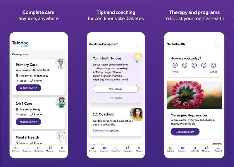 Teladoc Health Launches Fully Integrated Whole-Person Care Experience with  New App