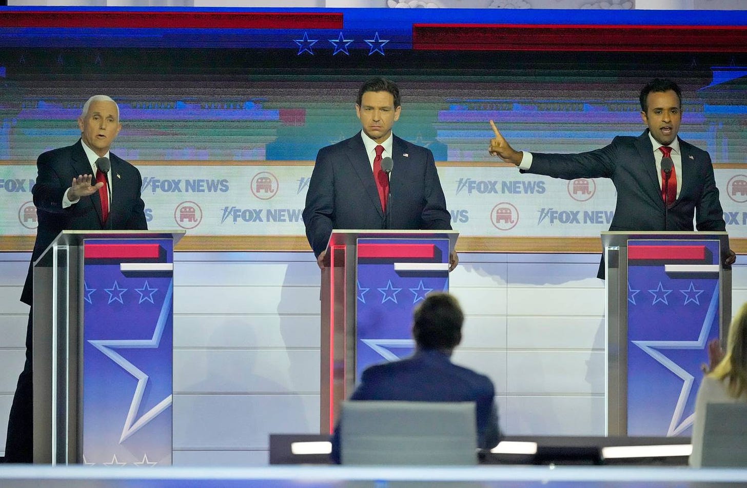 The first Republican debate and Trump's interview were mostly stuck in the  past | Brookings