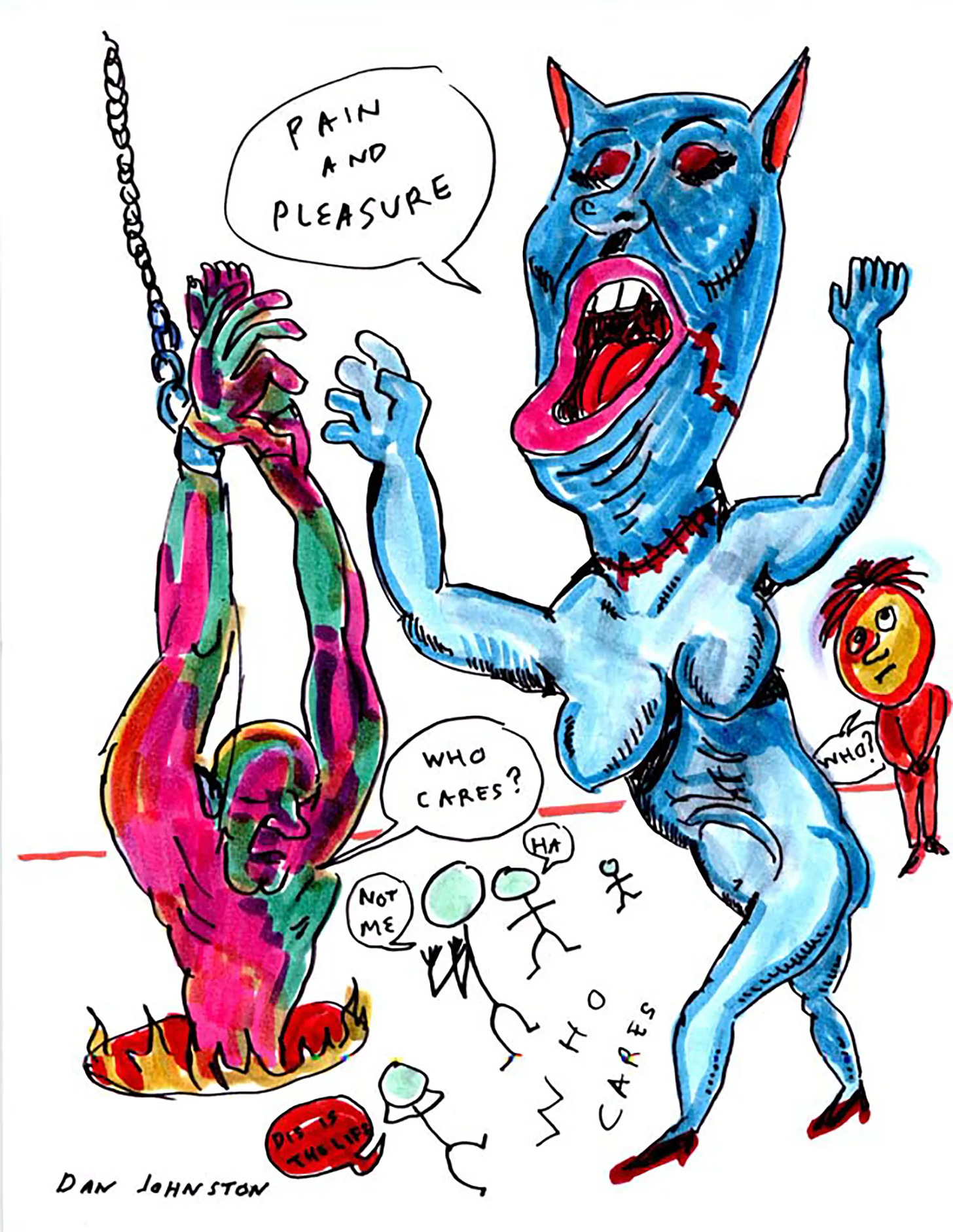 “Pain and Pleasure” (2001), por Daniel Johnston.