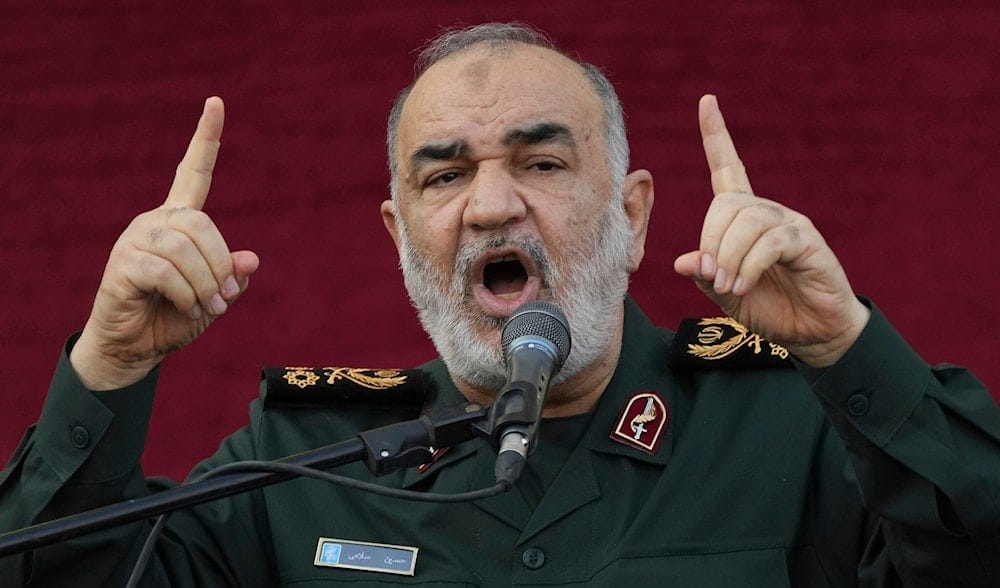 Islamic Revolution Guard Corps commander Gen. Hossein Salami in Tehran, Iran, on August 4, 2022. (AP)