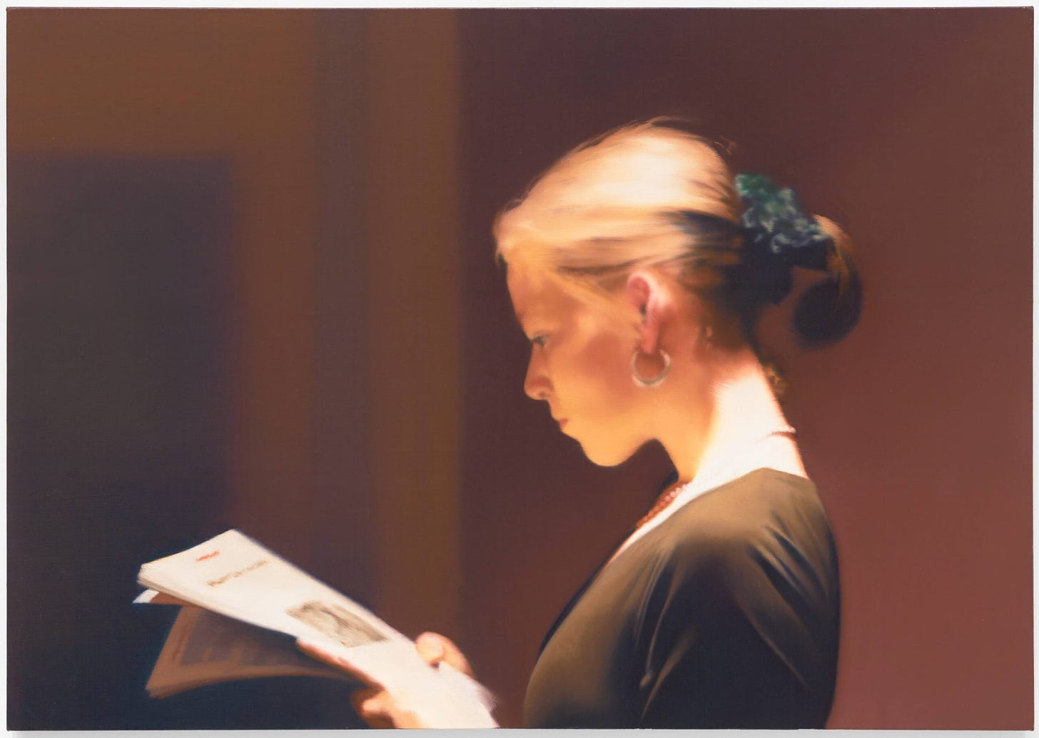 Gerhard Richter, Lesende (Reader), 1994 · SFMOMA