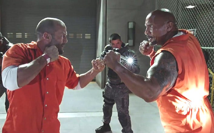 fate of the furious dwayen johnson vs jason statham