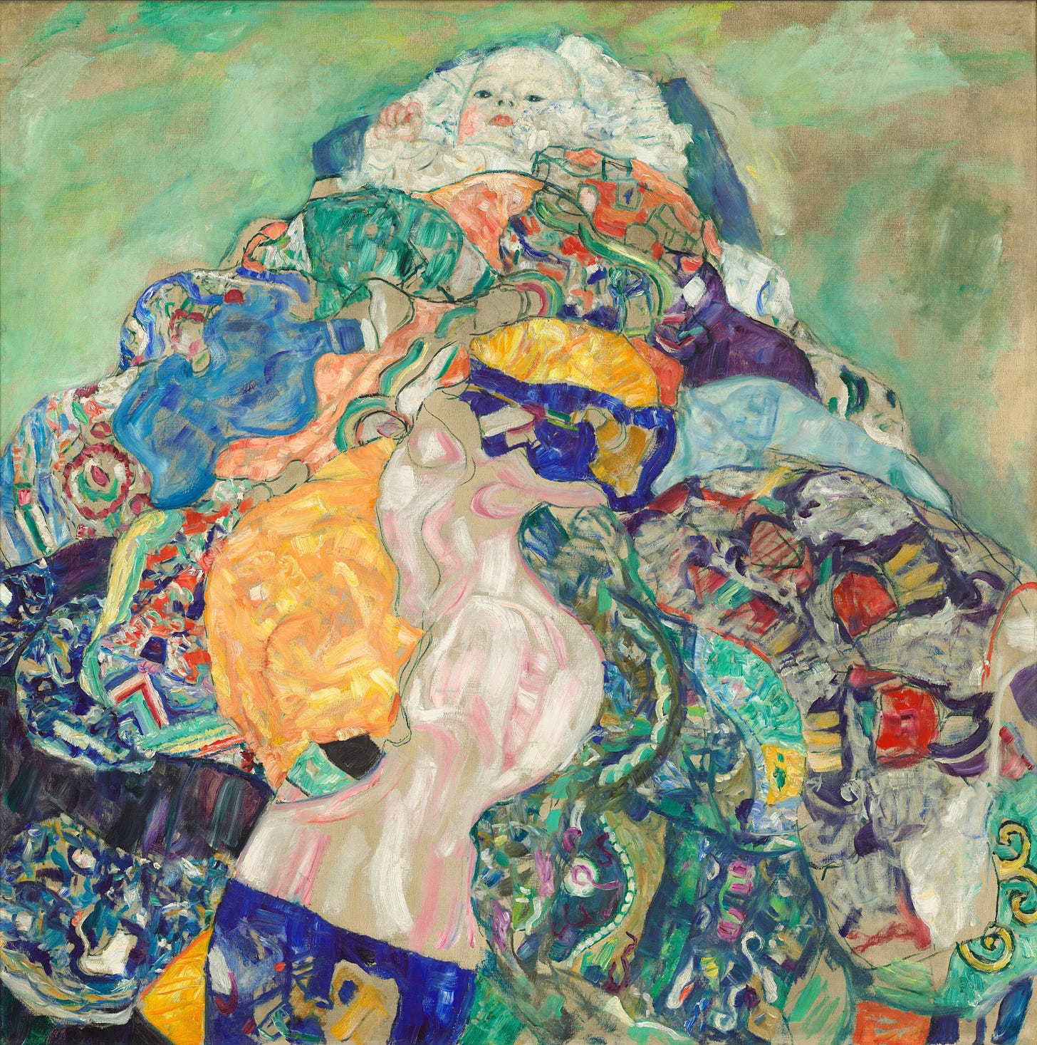 Gustav Klimt, “Baby (Cradle)”