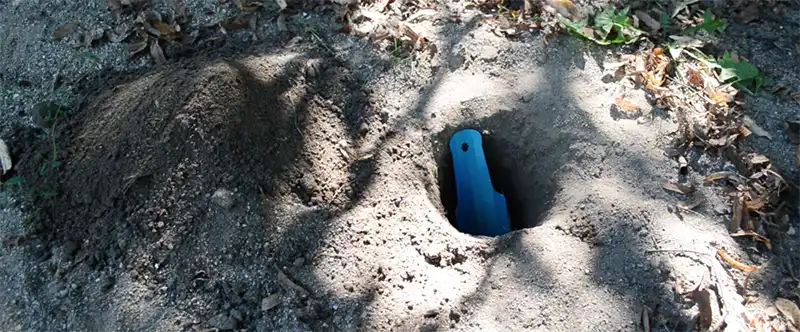 Photo of a hole in the ground