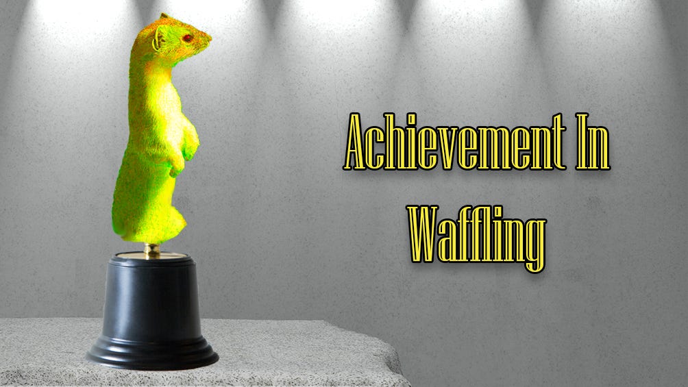 The Marten for Achievement in Waffling