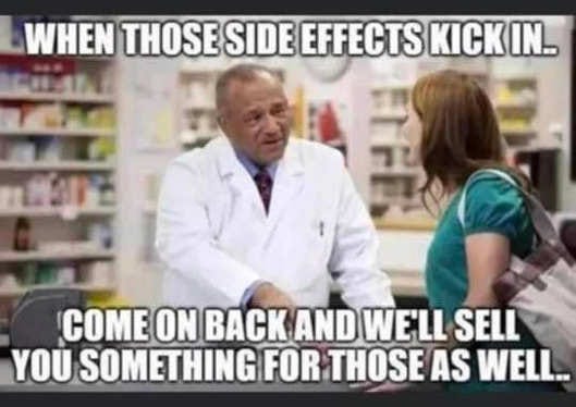 pharmacist side effects kick in something for those rx