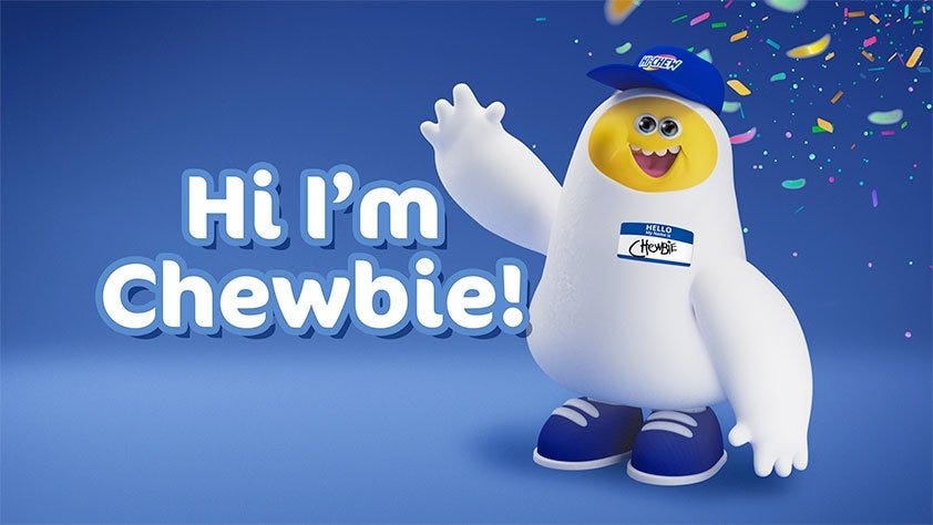 Chewbie, the Hi-Chew mascot