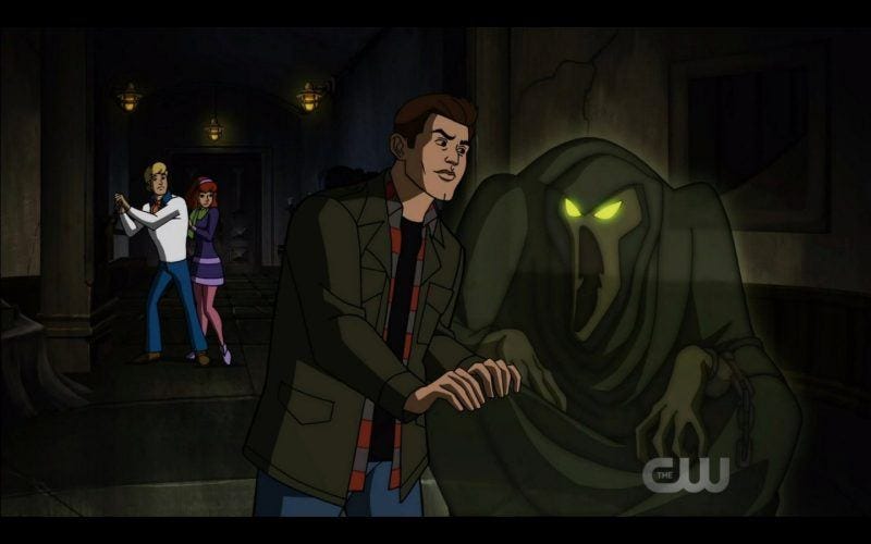 dean winchester with evil ghost scoobynatural