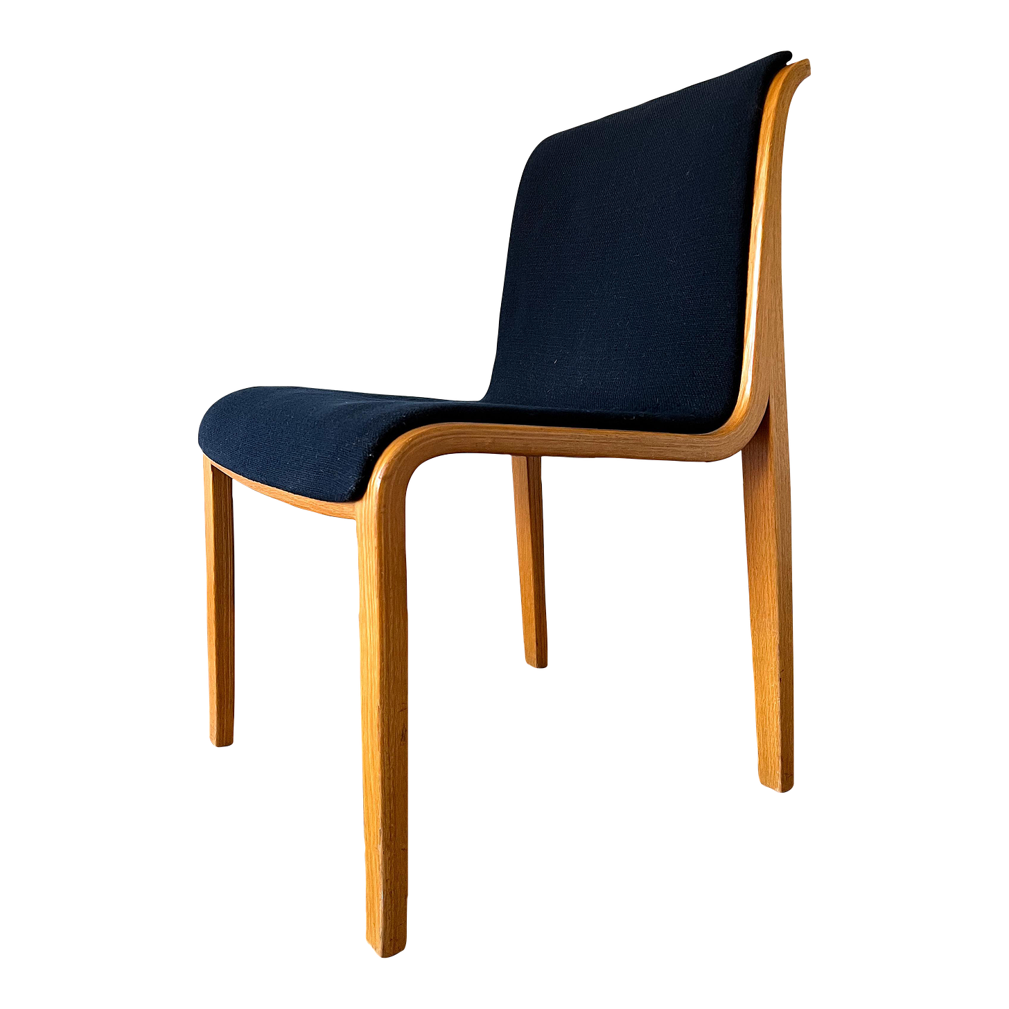 Mid 20th Century Bill Stephens Bentwood Dining Chair for Knoll | Chairish