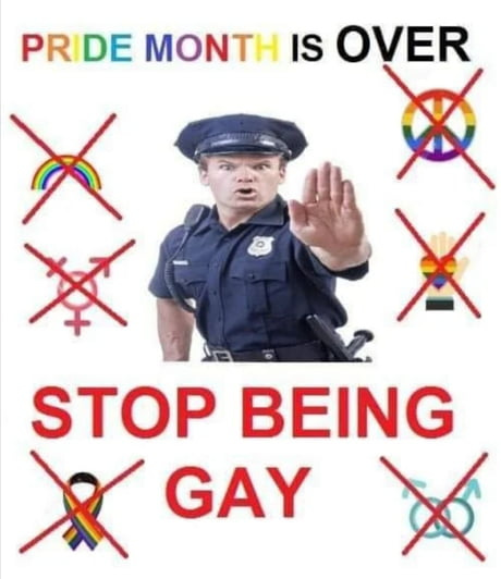 Pride month is over. - 9GAG